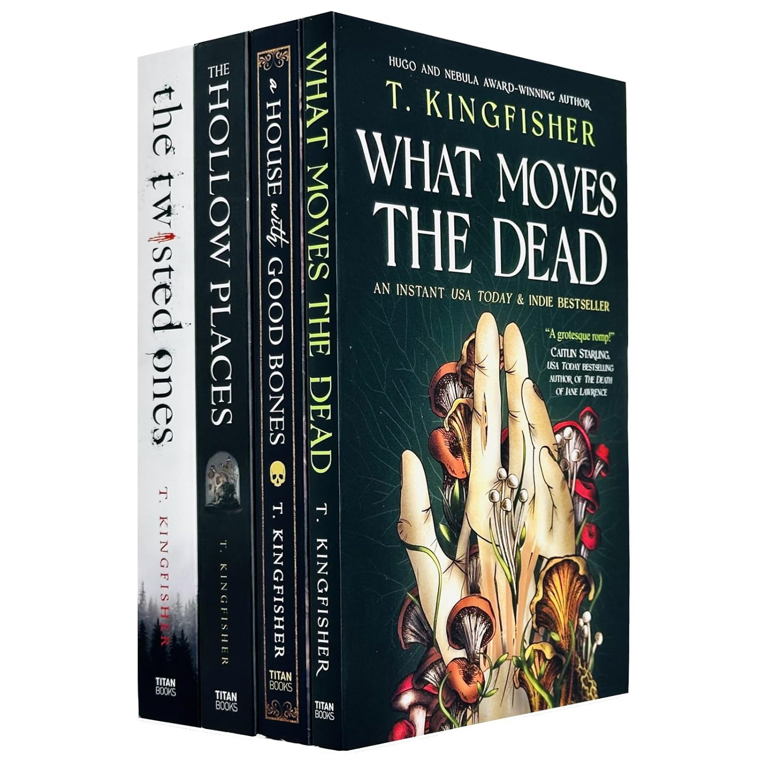 T Kingfisher Collection 4 Books Set (What Moves The Dead, A House with Good Bones, The Hollow Places & The Twisted Ones) - Lets Buy Books