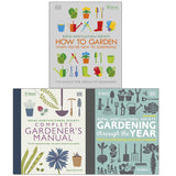 RHS How To Garden, RHS Gardening Through Year, RHS Complete Garden 3 Books Set - Lets Buy Books