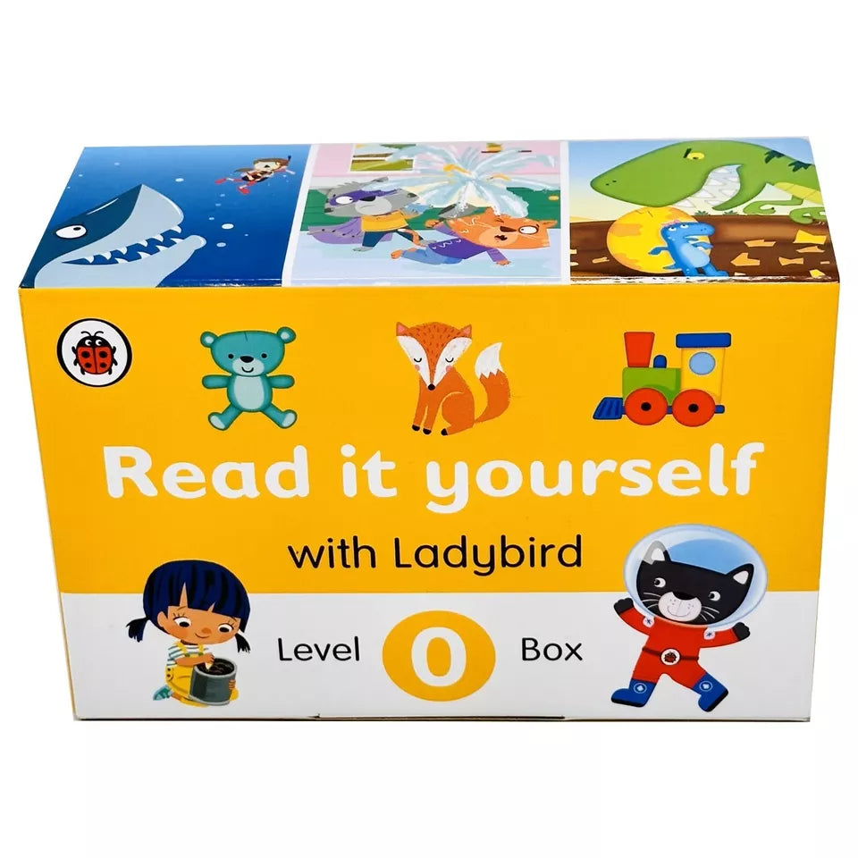 Ladybird Read it Yourself Tuck Box Level 0: 10 Books Box Set (Space Party,Emma Explorer,Pippa and the Pip) - Lets Buy Books