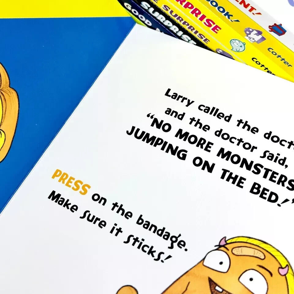 Little Monster Tales Don't Touch the Button by Bill Cotter 8 Books Collection Box Set - Lets Buy Books
