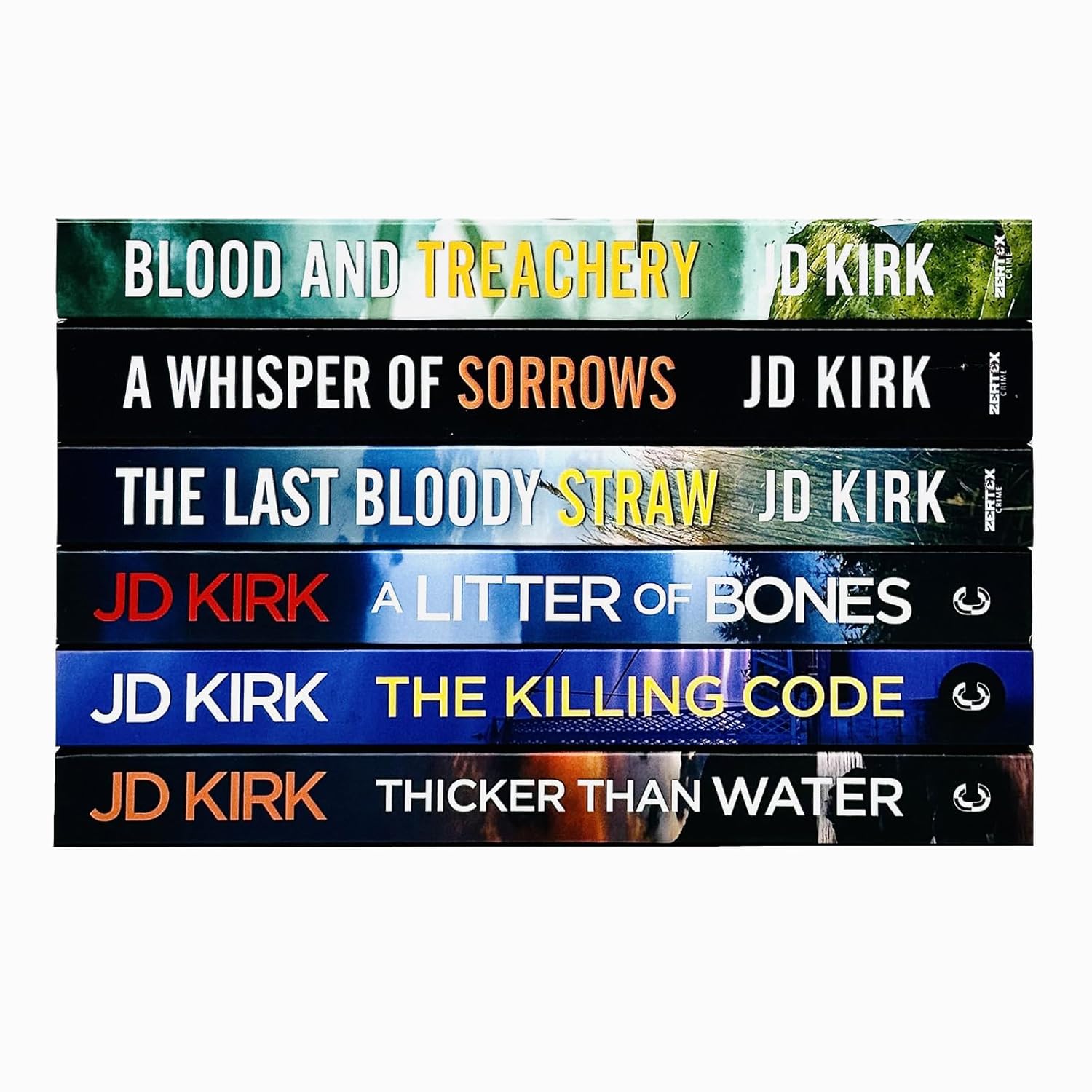 DCI Logan Crime Thrillers 1-6 Books Collection Set By JD Kirk A Litter of Bones, Thicker Than Water - Lets Buy Books