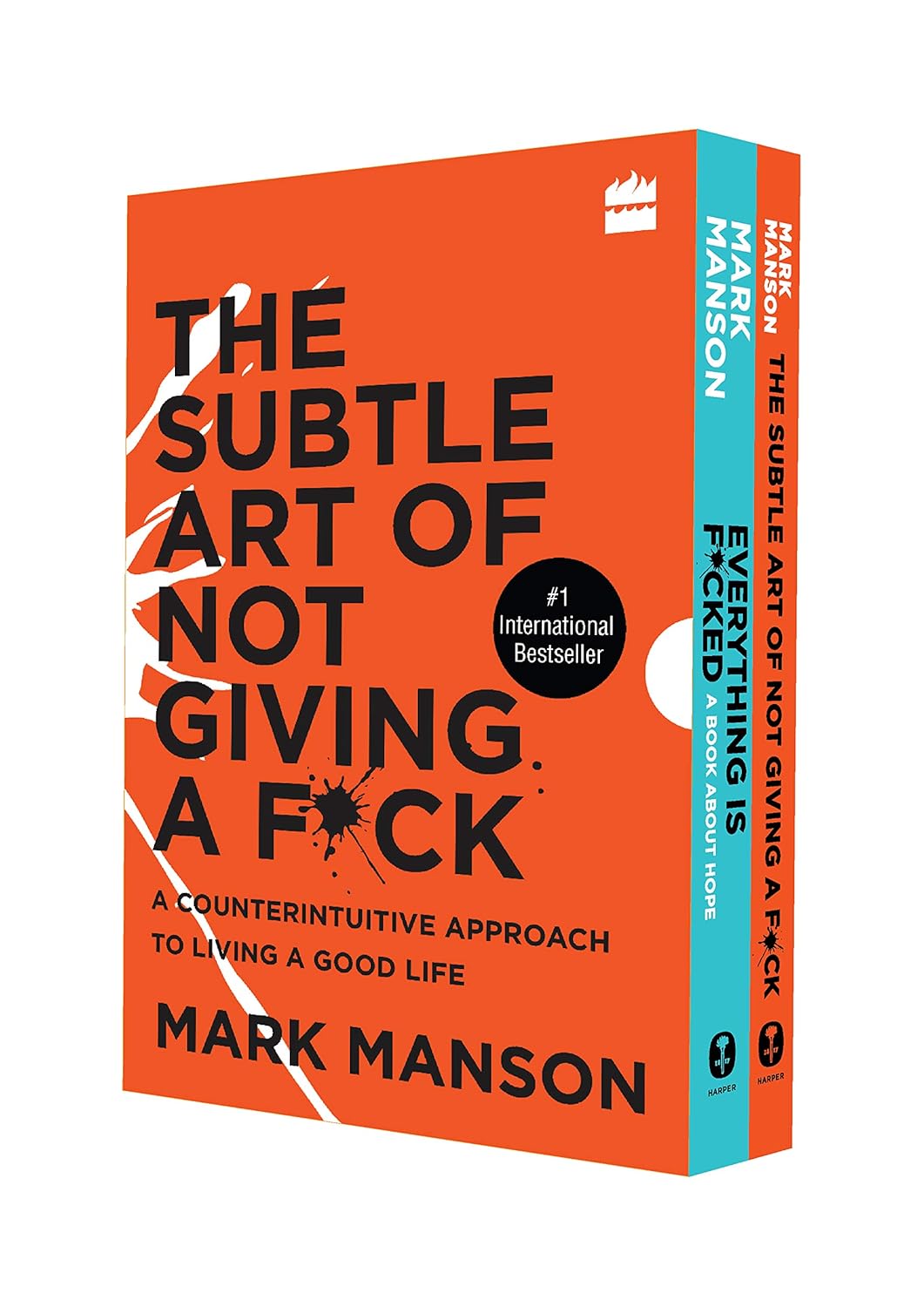 Mark Manson Collection 2 Books Box Set The Subtle Art of Not Giving A F*ck Hardcover - Lets Buy Books