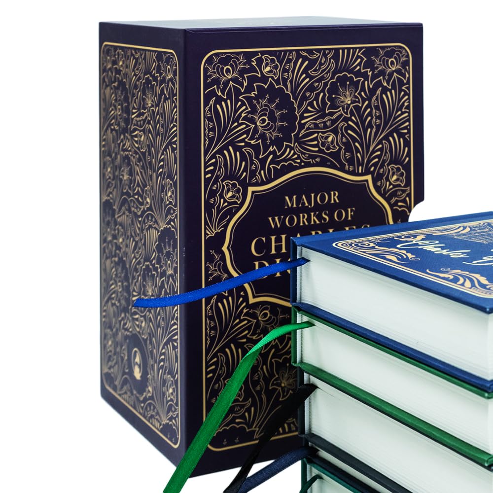 Major Works of Charles Dickens 5 Books Deluxe Hardback Set A Christmas Carol - Lets Buy Books