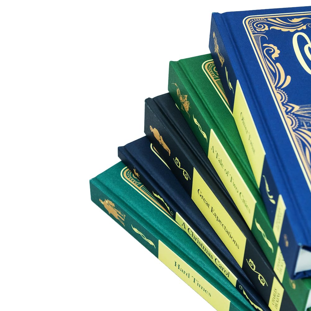 Major Works of Charles Dickens 5 Books Deluxe Hardback Set A Christmas Carol - Lets Buy Books