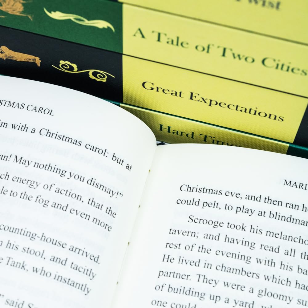 Major Works of Charles Dickens 5 Books Deluxe Hardback Set A Christmas Carol - Lets Buy Books