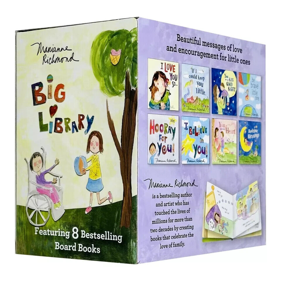 Big Library Board Book Marianne Richmond by Marianne Richmond 8 Books Collection Box Set - Lets Buy Books