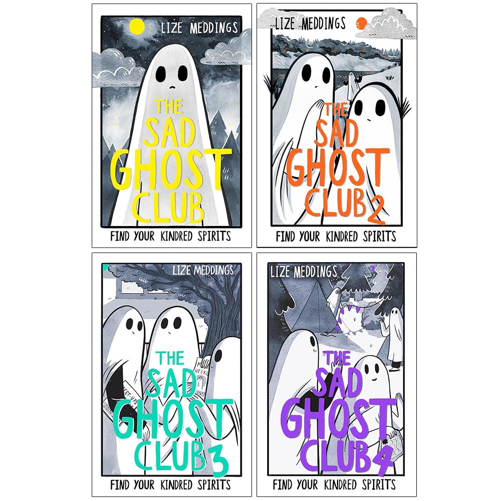 The Sad Ghost Club Volume 1-4 Find Your Kindred Spirits Collection 4 Books Set By Lize Meddings - Lets Buy Books