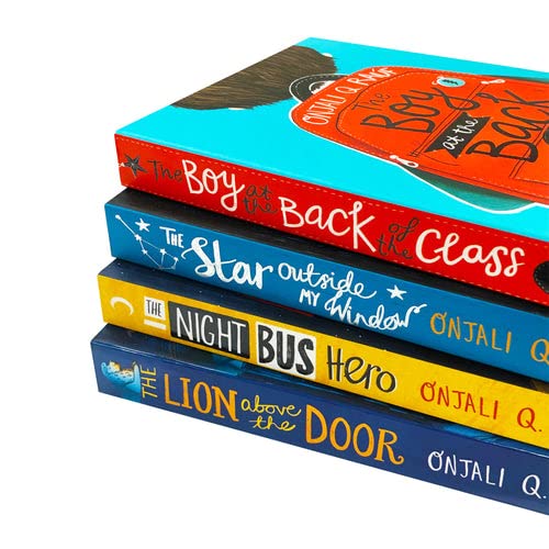 Onjali Rauf Collection 4 Books Set (The Night Bus Hero, The Star Outside my Window, The Boy At the Back of the Class, The Lion Above the Door) - Lets Buy Books