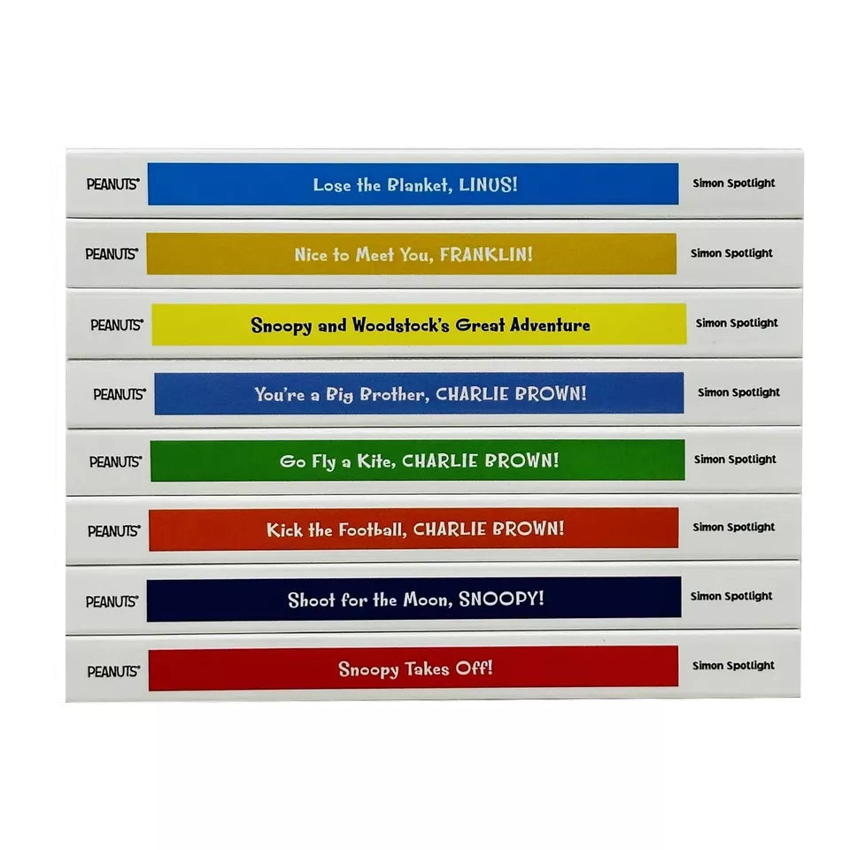 Peanuts Boxed Set 8 Books Collection By Charles M Schulz Snoopy Takes Off! - Lets Buy Books