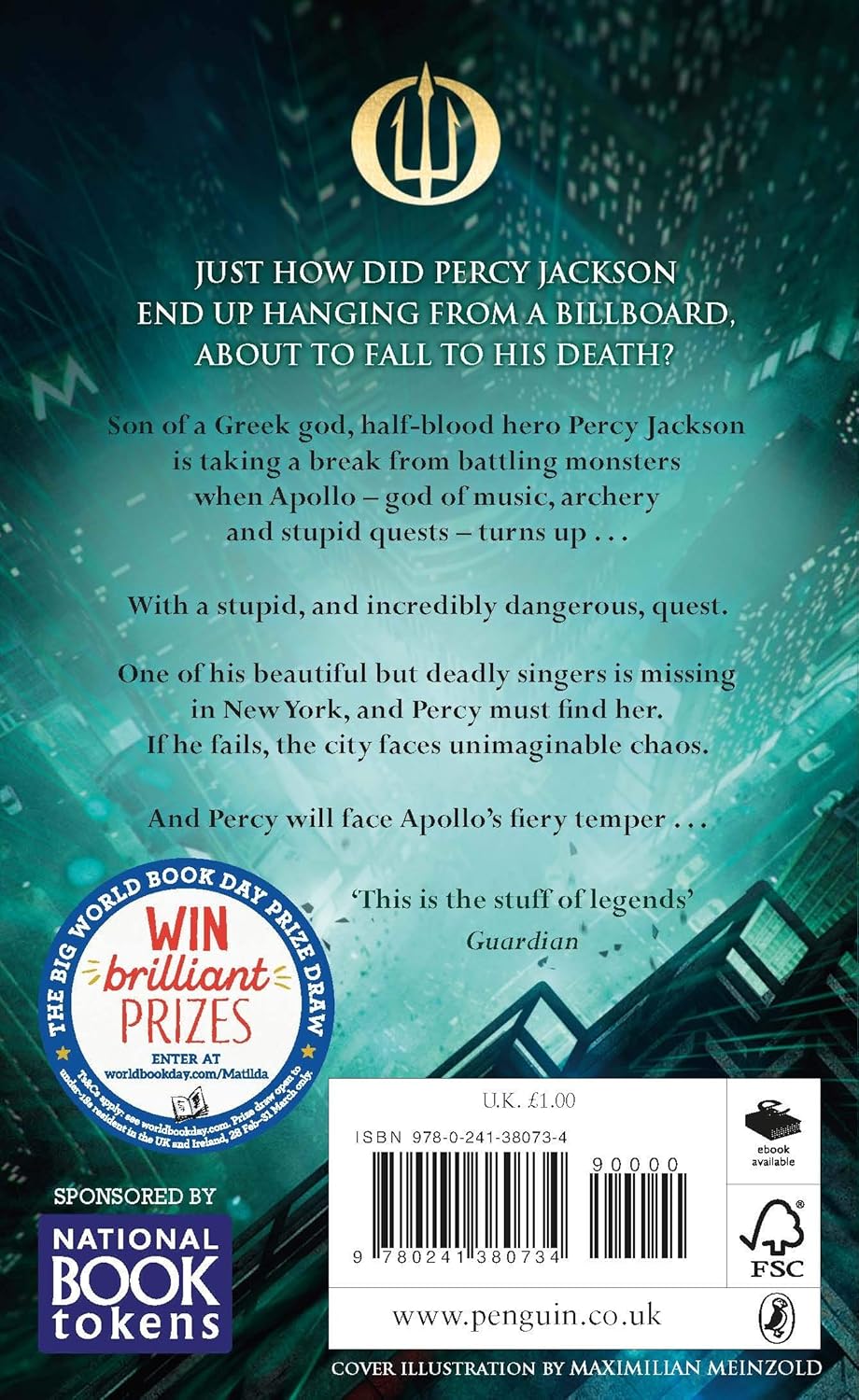 Percy Jackson and the Singer of Apollo by Rick Riordan World Book Day 2019 - Lets Buy Books