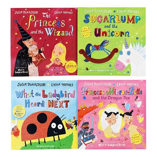 Princess Mirror-Belle and the Dragon Pox and other Stories 4 Books Set by Julia Donaldson - Lets Buy Books