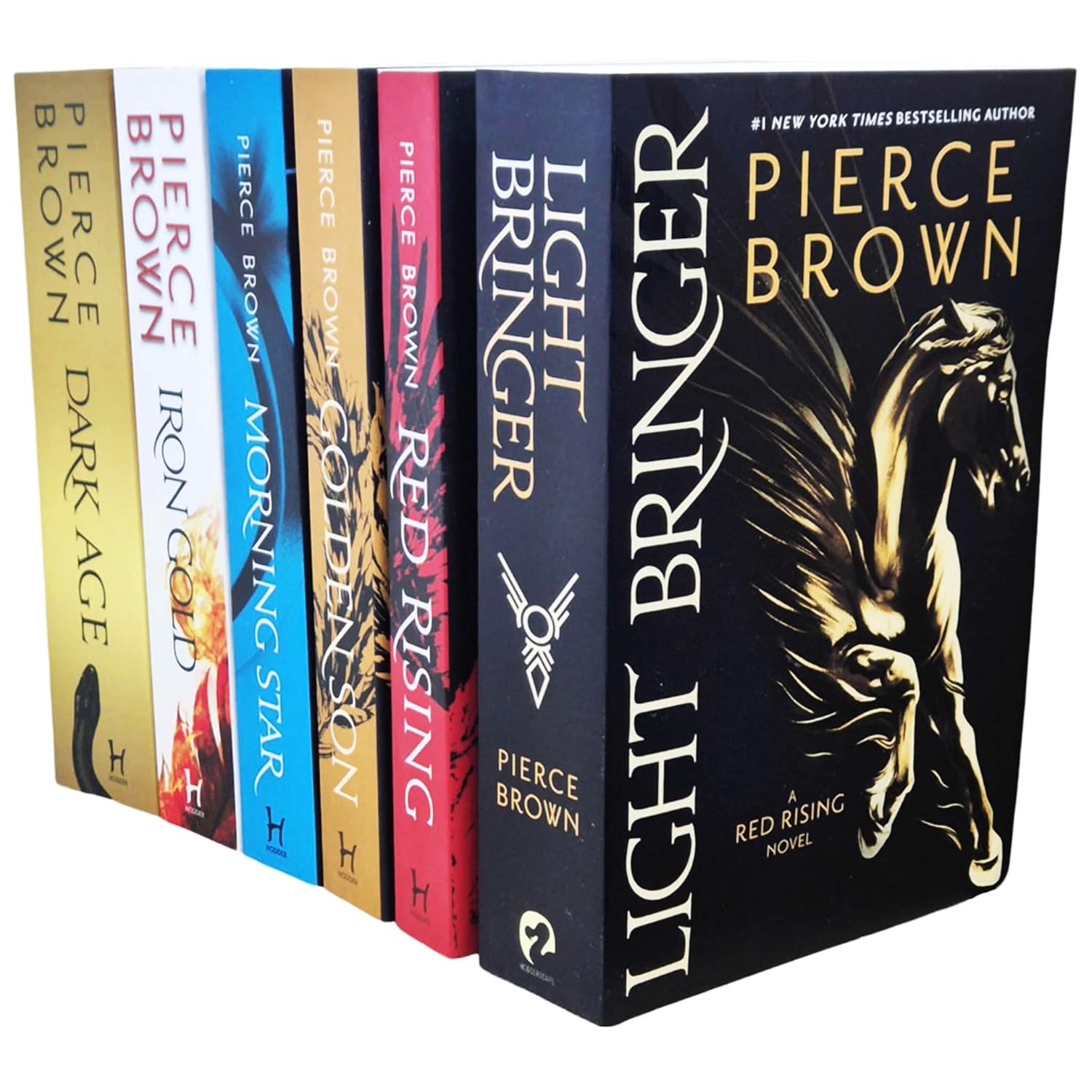 The Red Rising Series 6 Books Collection Set Red Rising, Golden Son, Morning Star, Iron Gold, Dark Age & Light Bringer - Lets Buy Books