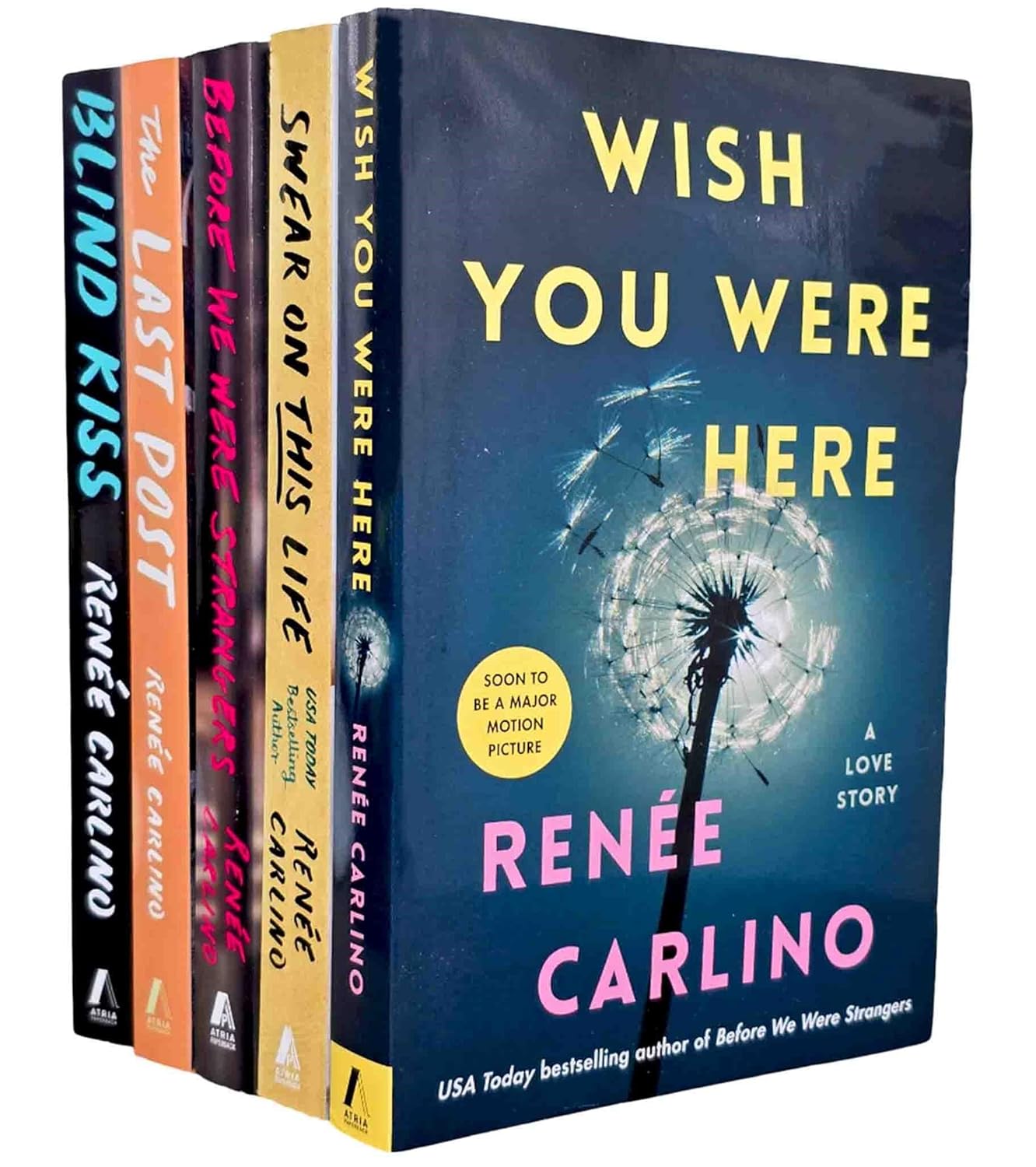 Renée Carlino 5 Books Collection Set (Swear on This Life, Wish You Were Here, Blind Kiss, Before We Were Strangers & The Last Post) - Lets Buy Books