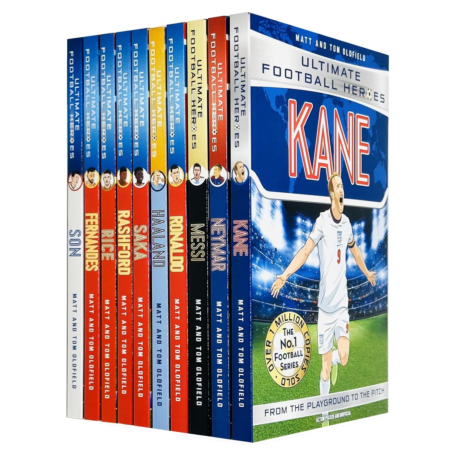 Ultimate Football Heroes Series 1 Collection 10 Books Set By Matt Oldfield, Tom Oldfield - Lets Buy Books