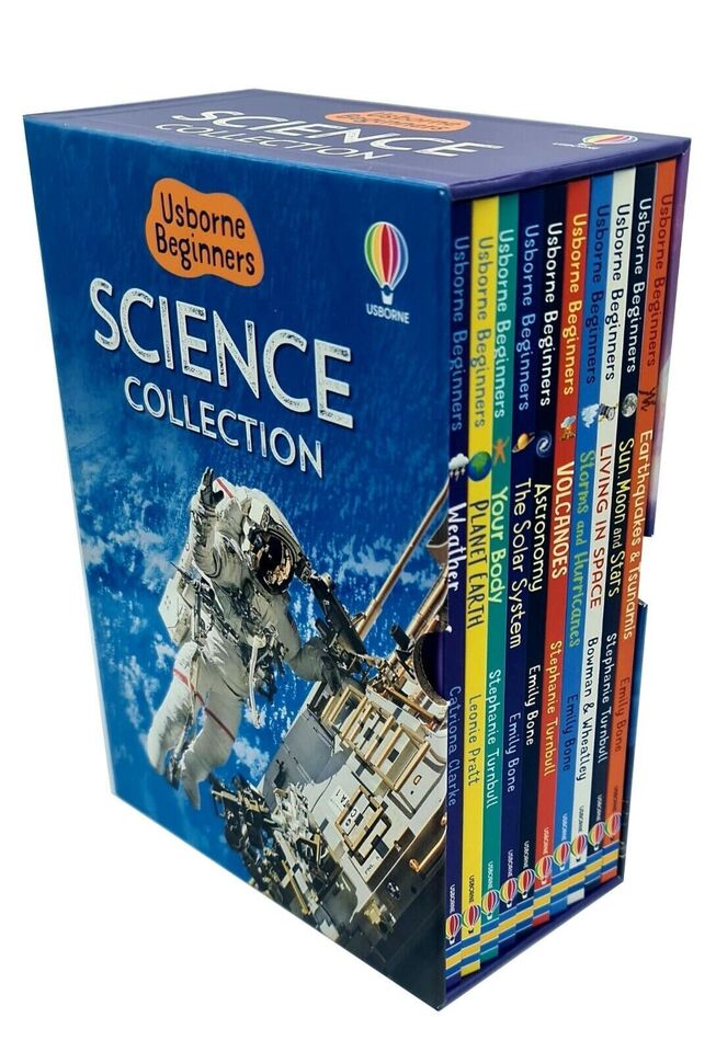 Usborne Beginners Science 10 Books Collection Box Set Volcanoes, Astronomy, Living in Space - Lets Buy Books