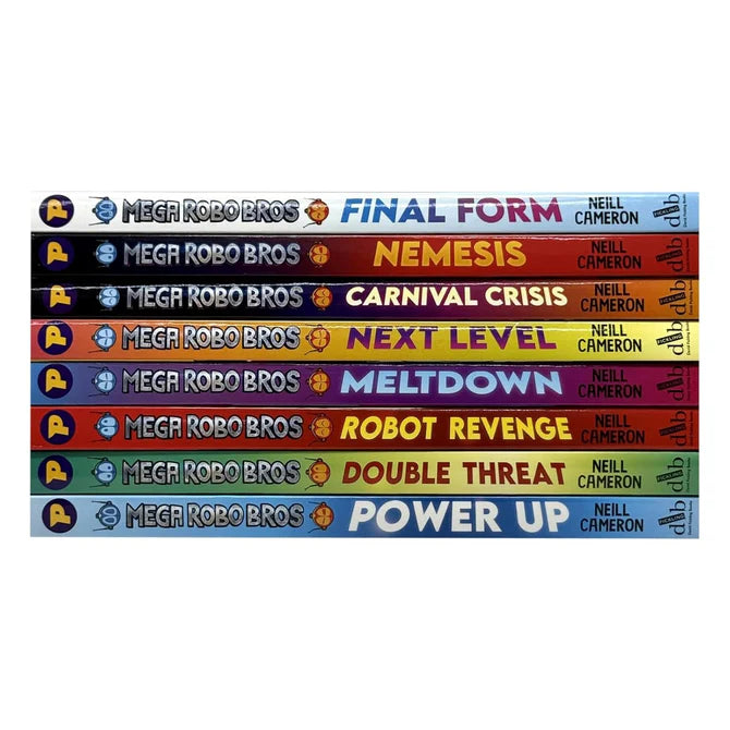 Mega Robo Bros by Neill Cameron 8 Books Collection Set - Ages 5+ - Paperback - Lets Buy Books