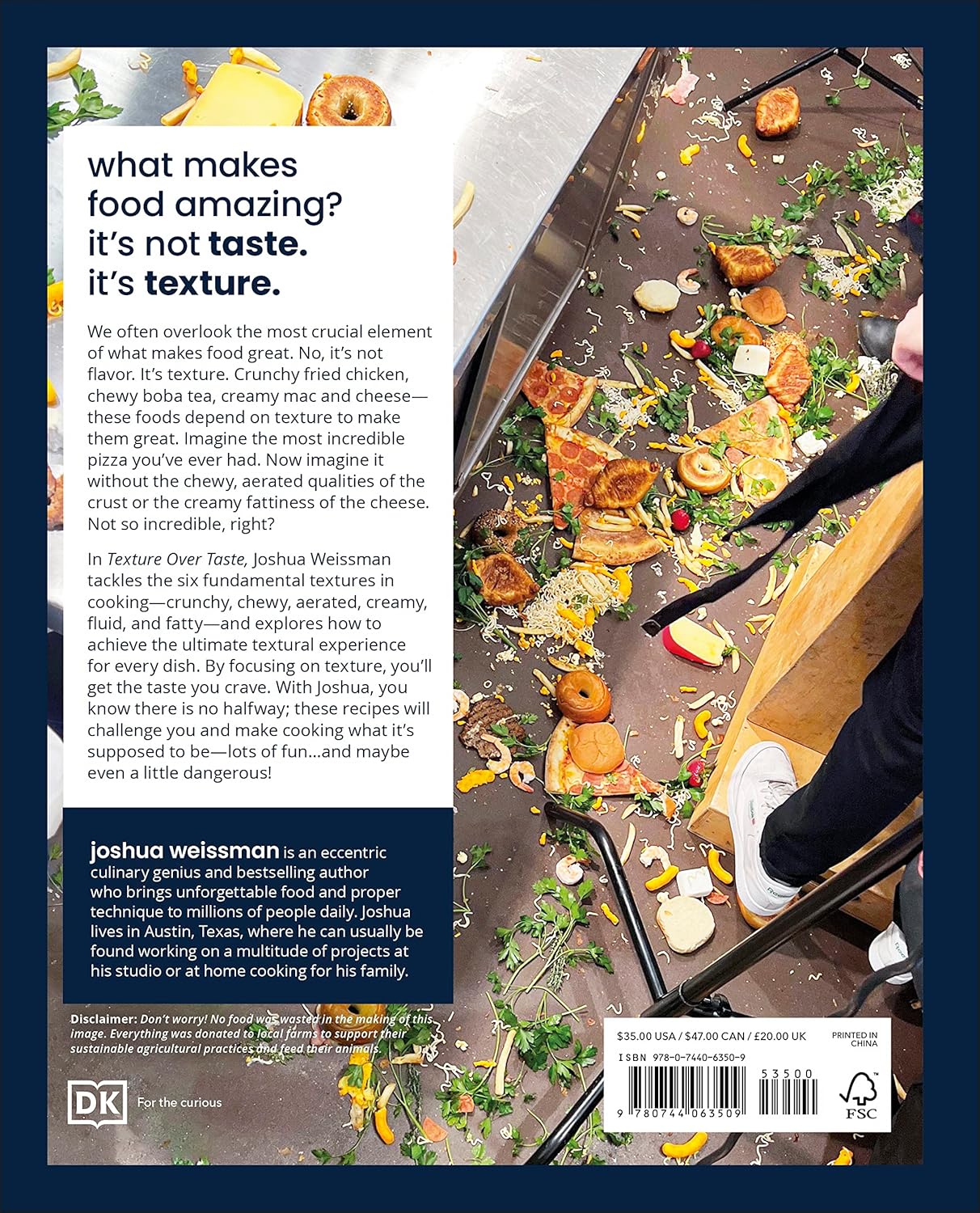 Texture Over Taste by Joshua Weissman - Non Fiction - Hardback - Lets Buy Books