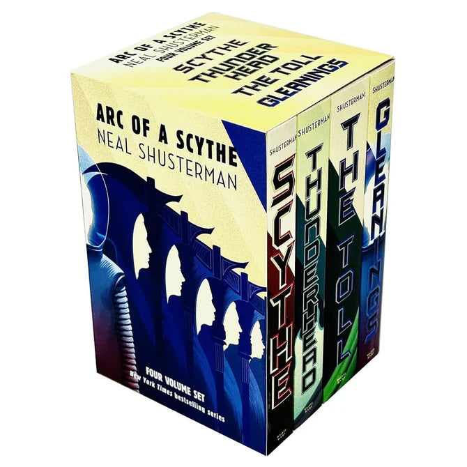 Arc of a Scythe Series 4 Books Box Set Collection By Neal Shusterman (Scythe, Thunderhead, The Toll & Gleanings) - Lets Buy Books