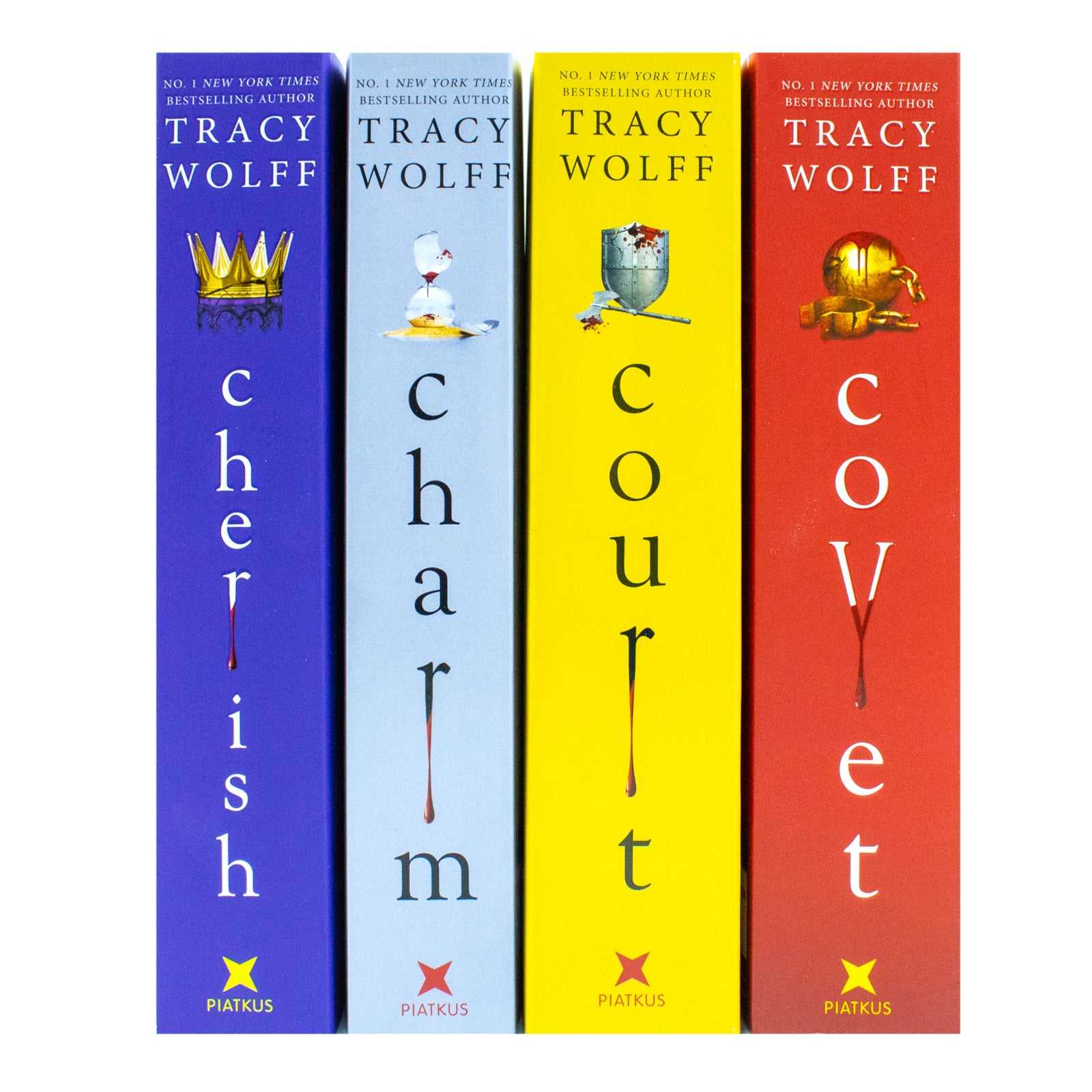 Crave Series 4 Books Collection Set By Tracy Wolff (Charm, Covet, Cherish & Court) - Lets Buy Books