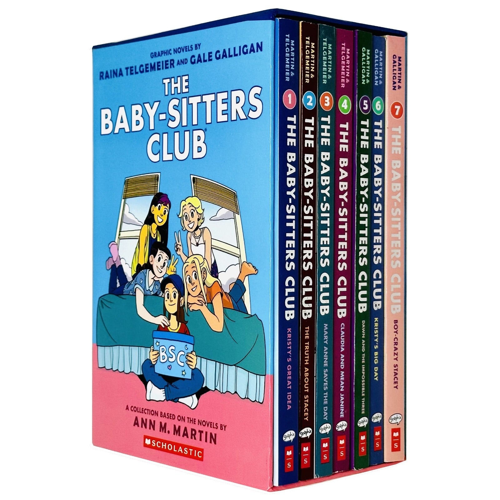 The Baby-Sitters Club Graphic Novels 1-7: A Graphix Collection Books Set Paperback - Lets Buy Books