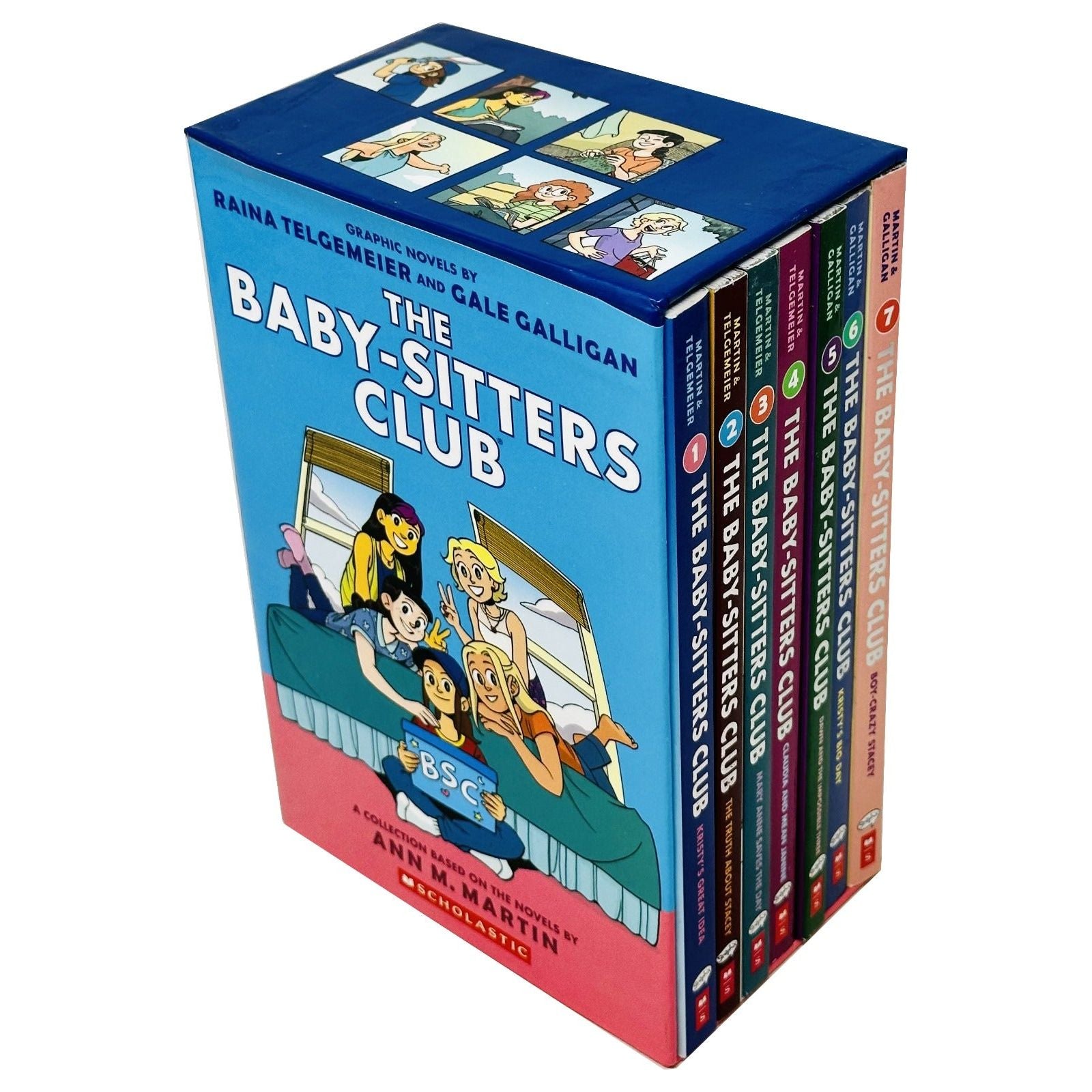 The Baby-Sitters Club Graphic Novels 1-7: A Graphix Collection Books Set Paperback - Lets Buy Books