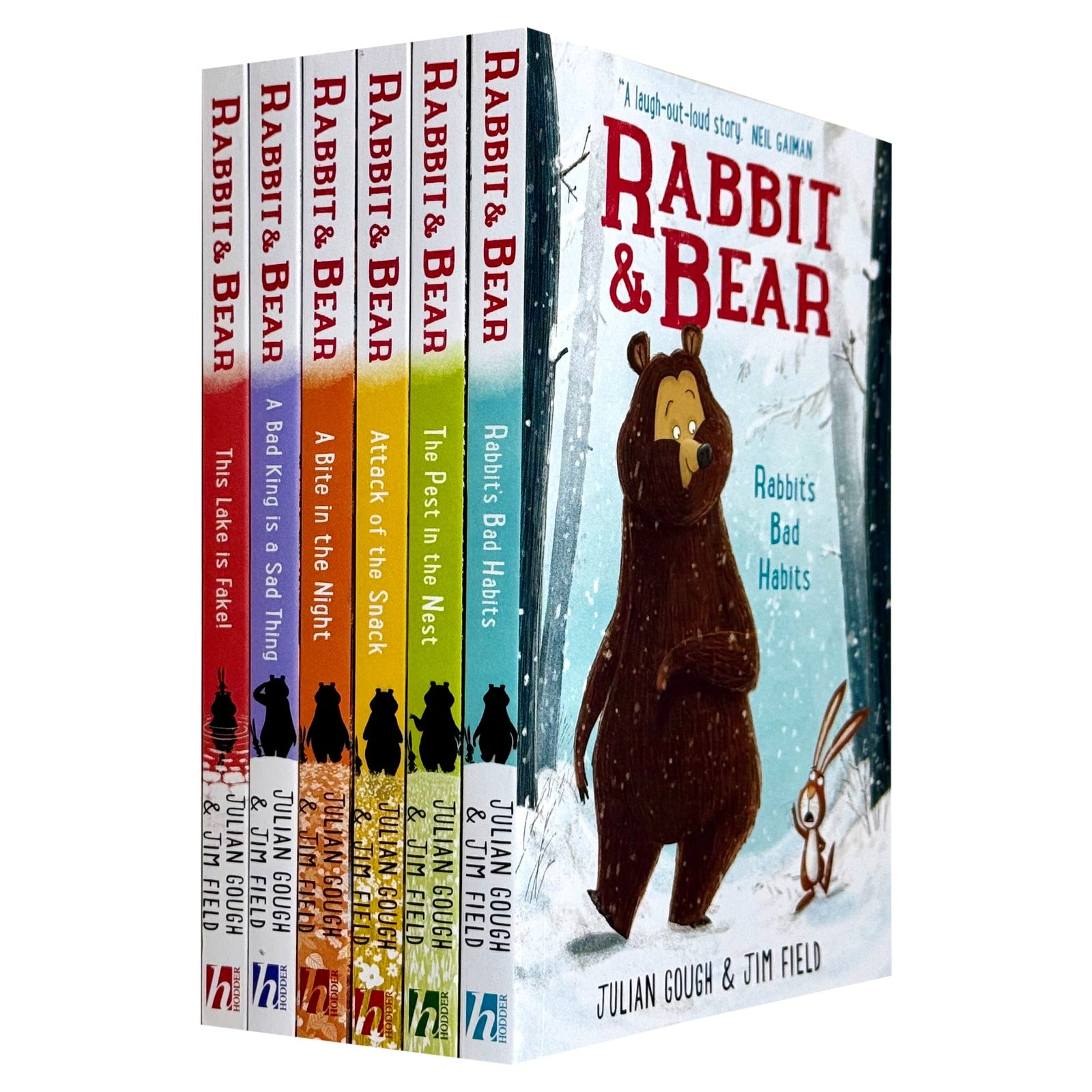 Rabbit and Bear by Julian Gough 6 Books Collection Set - Ages 5–8 - Paperback - Lets Buy Books