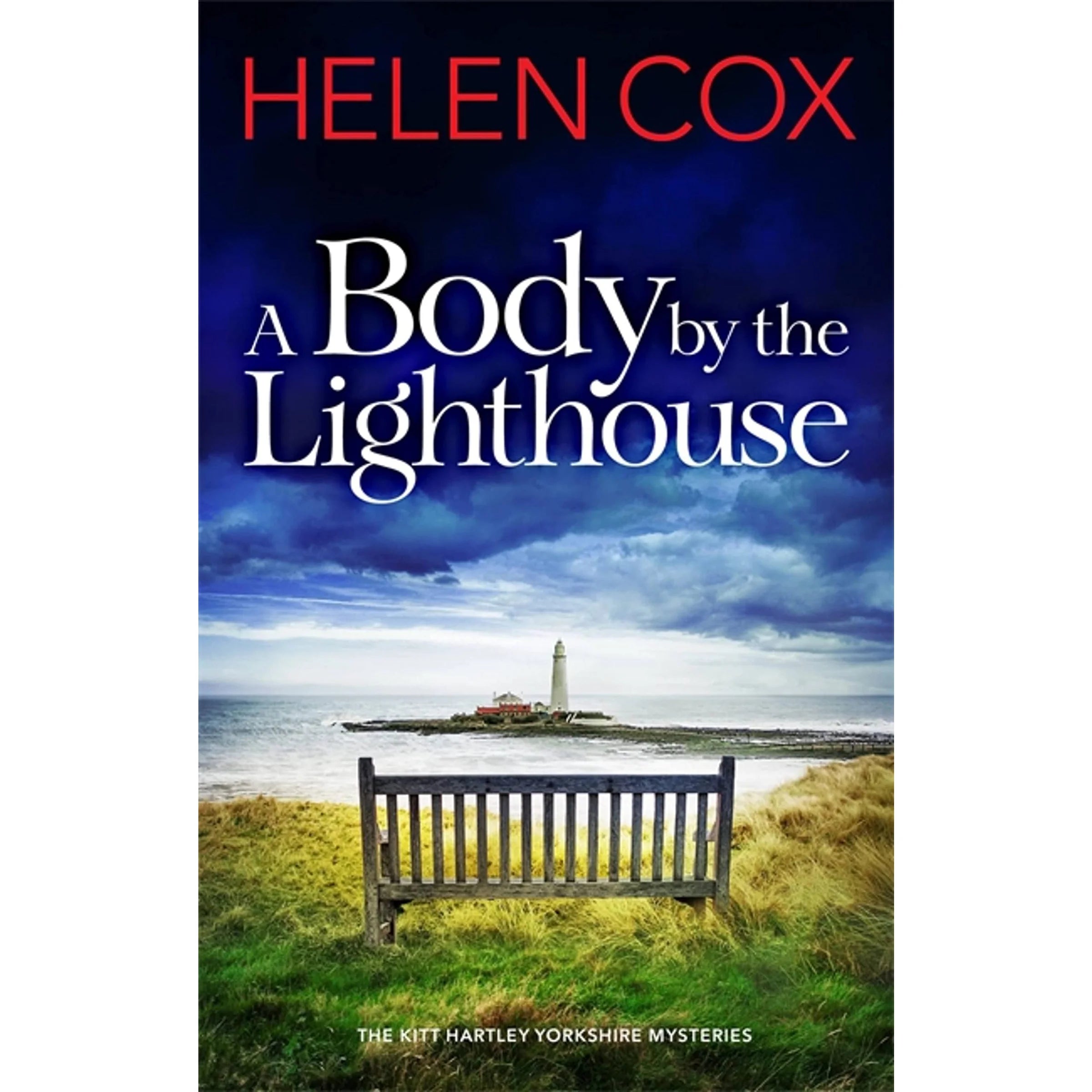 A Body by the Lighthouse by Helen Cox - Kitt Hartley Yorkshire Mysteries Book 6 - Fiction Paperback front cover