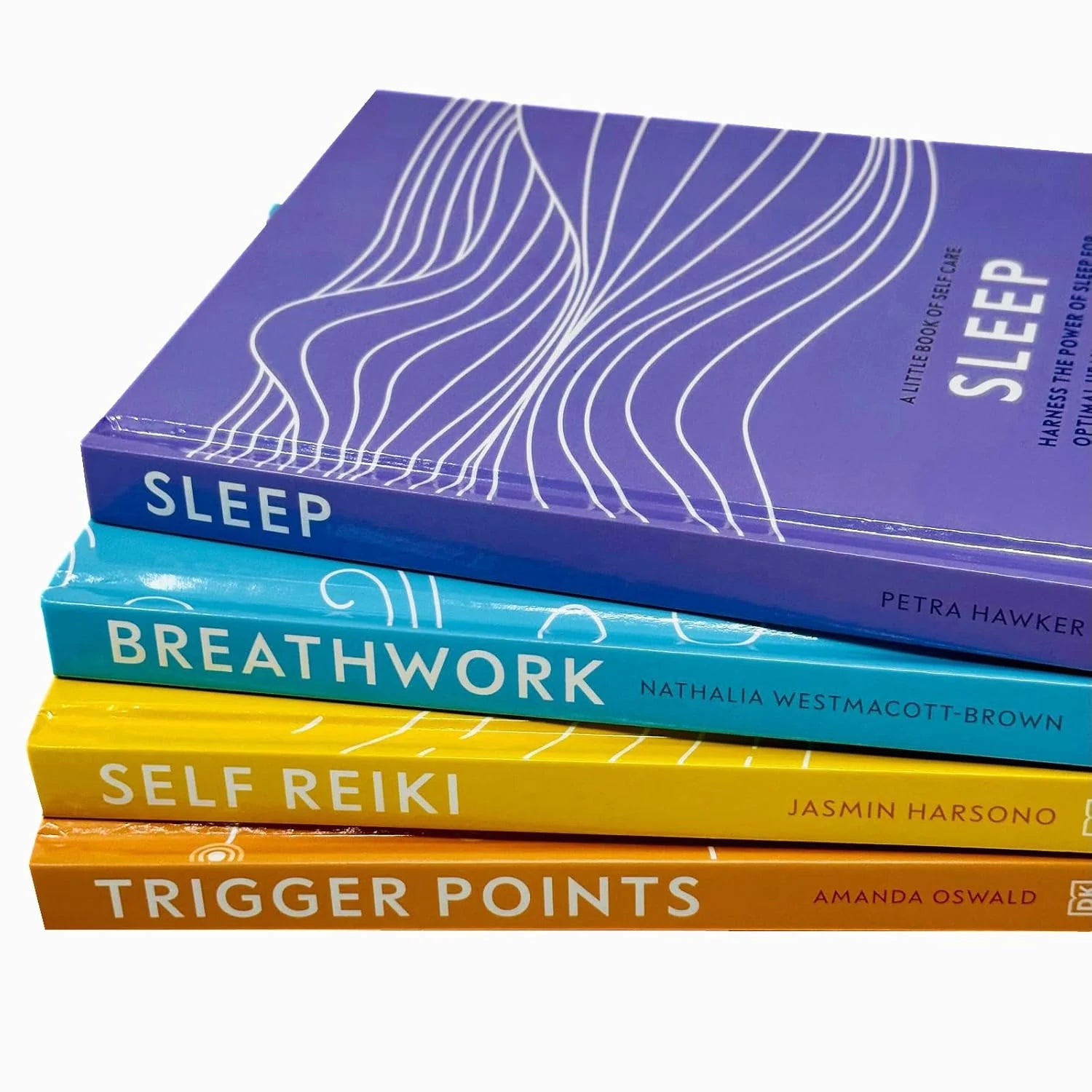 A Little Book of Self Care 4 Books Collection Set - Sleep, Breathwork, Self Reiki and Trigger Points paperback covers