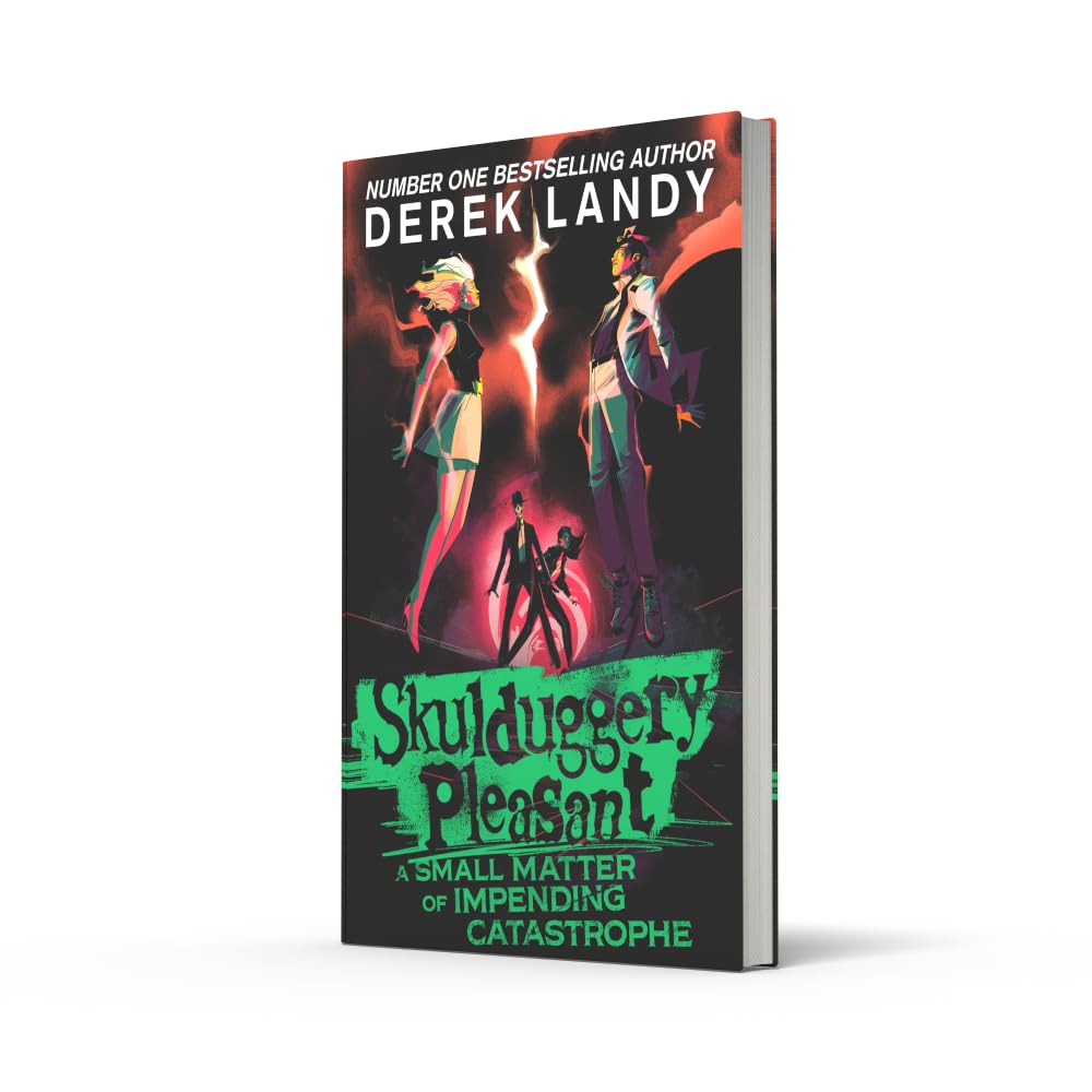 A Small Matter of Impending Catastrophe Skulduggery Pleasant Hardback book detail image, Derek Landy