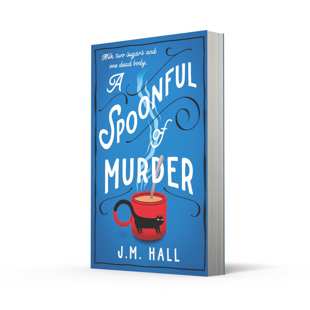 A Spoonful of Murder by J.M. Hall - paperback book detail showing pages and print quality
