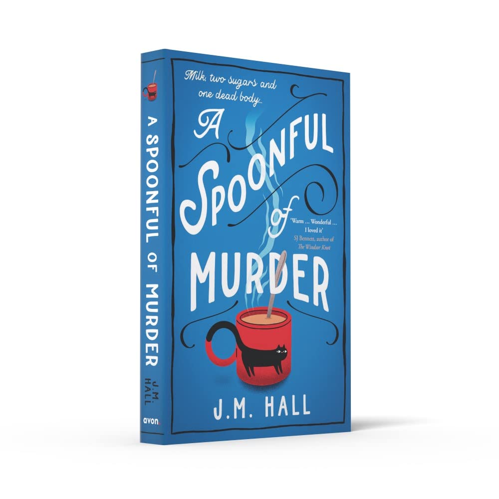 A Spoonful of Murder by J.M. Hall - Retired Teacher Mysteries paperback spine detail