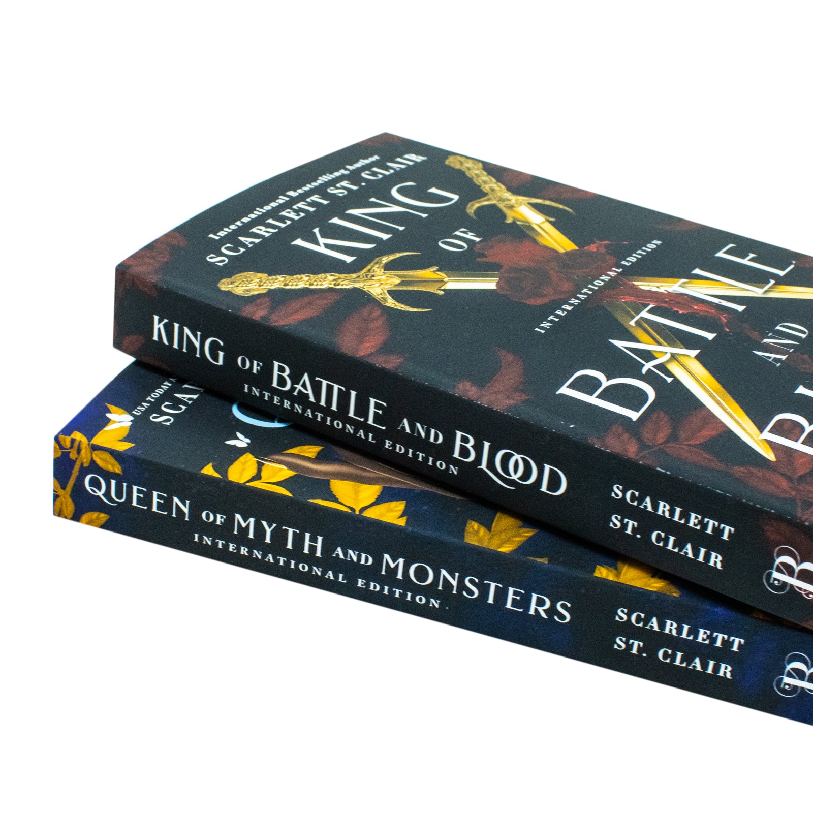 Adrian X Isolde series paperback set by Scarlett St Clair, King of Battle and Blood and Queen of Myth and Monsters