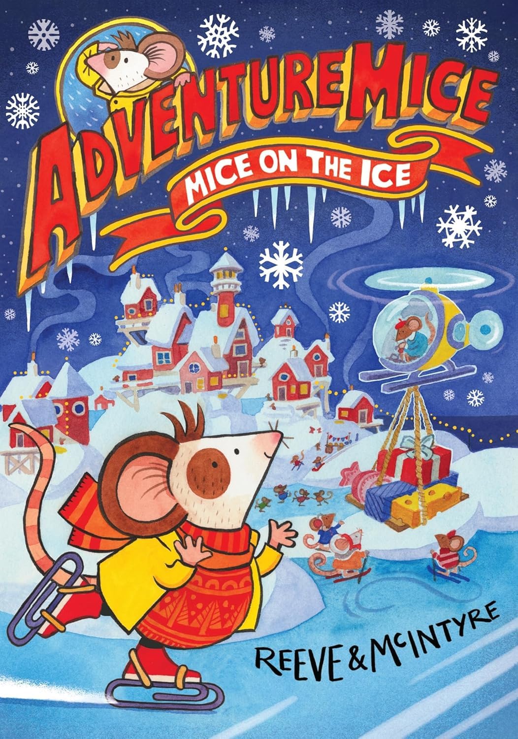 Adventuremice: Mice, Camera, Action! paperback book cover by Philip Reeve and Sarah McIntyre