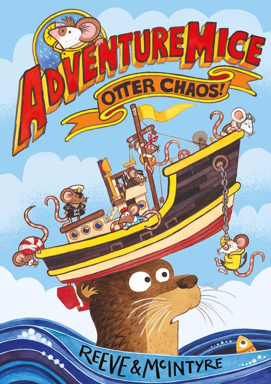 Adventuremice: Mice on the Moon paperback book cover by Philip Reeve and Sarah McIntyre