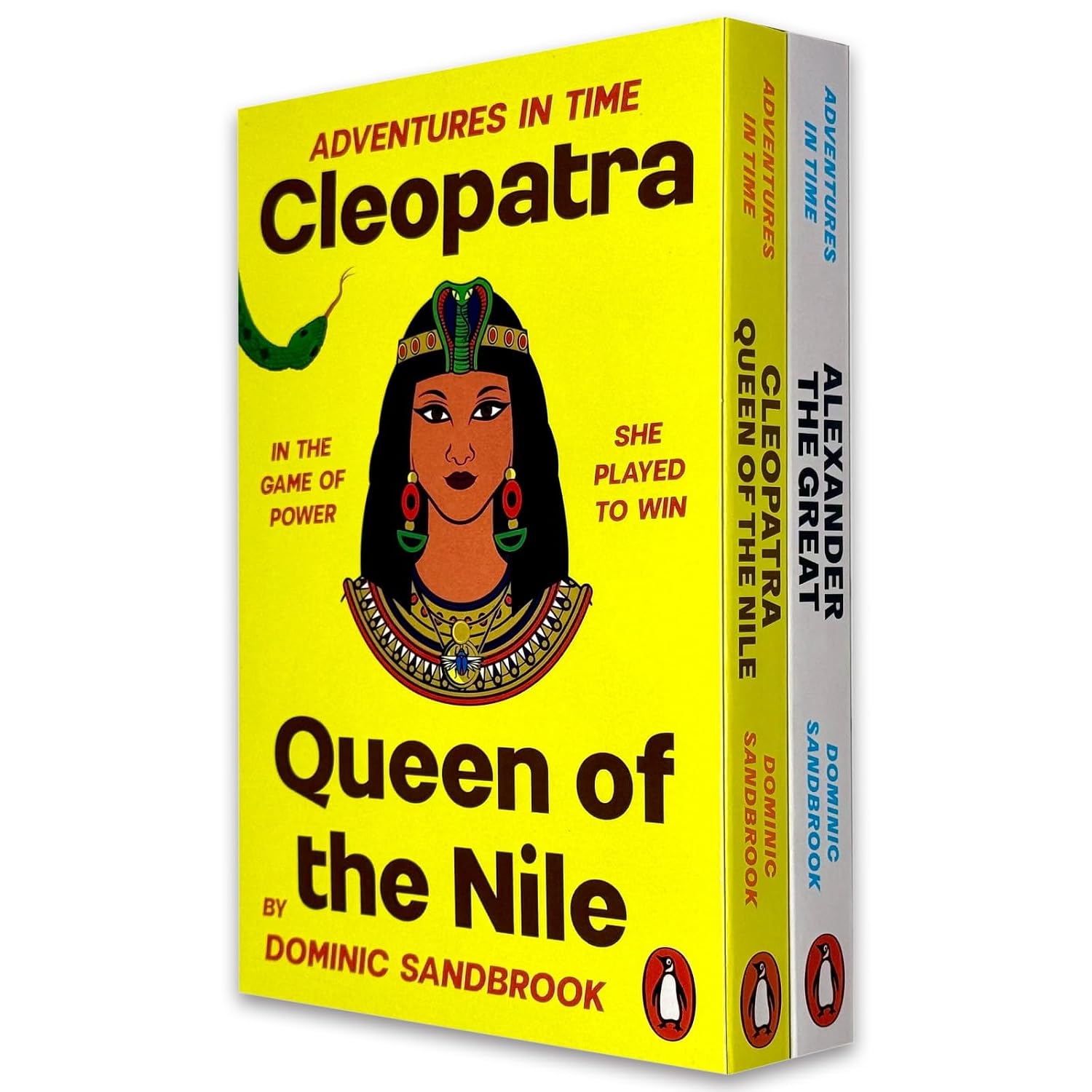 Adventures in Time 2 Books Collection Set by Dominic Sandbrook - Cleopatra and Alexander the Great paperback box set