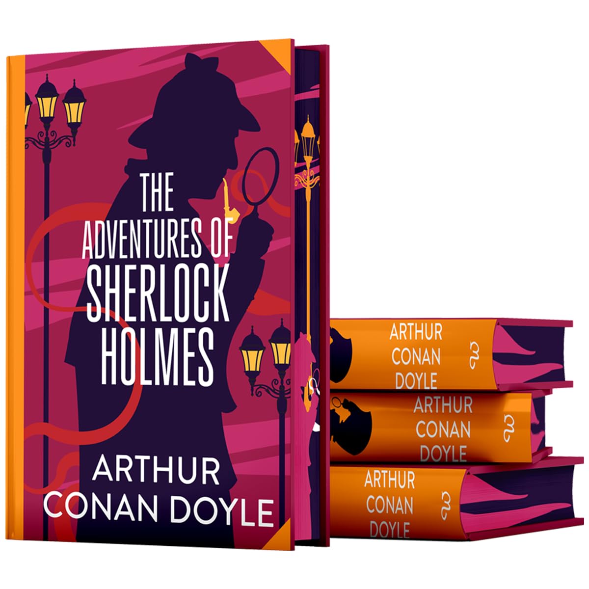 The Adventures of Sherlock Holmes by Arthur Conan Doyle - back cover of deluxe hardback edition