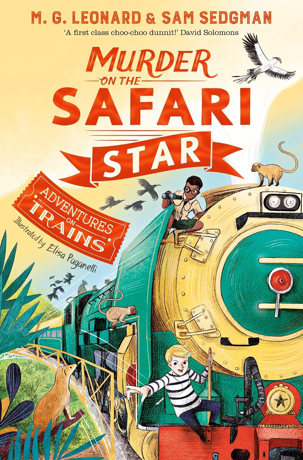 Murder on the Safari Star paperback cover from the Adventures on Trains series