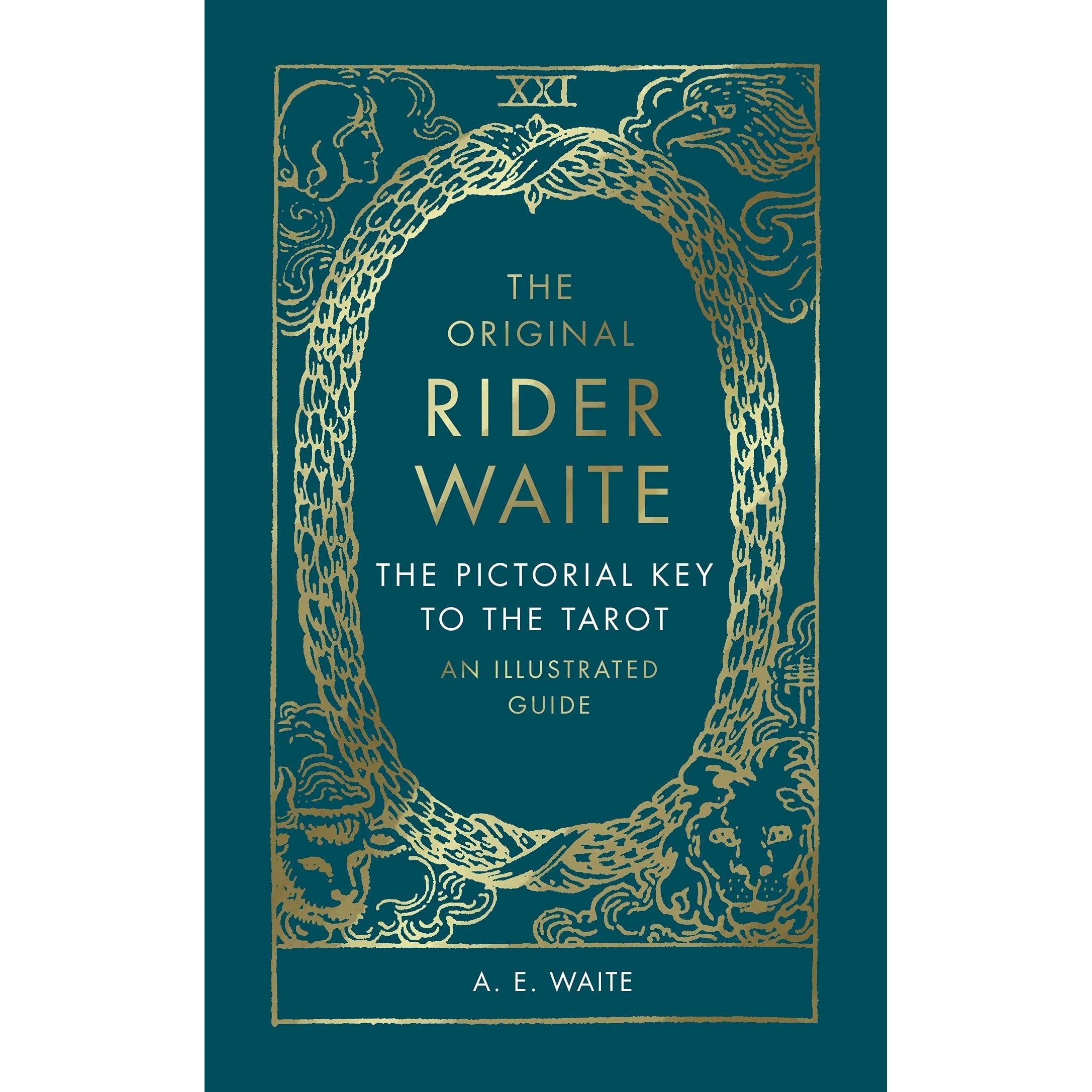 Free Tarot Card Box included with A.E. Waite tarot book set, featuring 78-card deck and 64-page guide booklet
