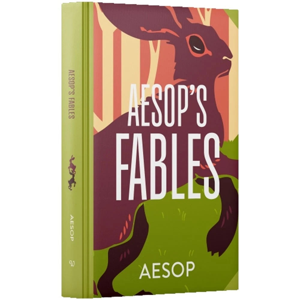 Aesop's Fables by Aesop - sprayed edges premium hardback front cover, ages 3-8