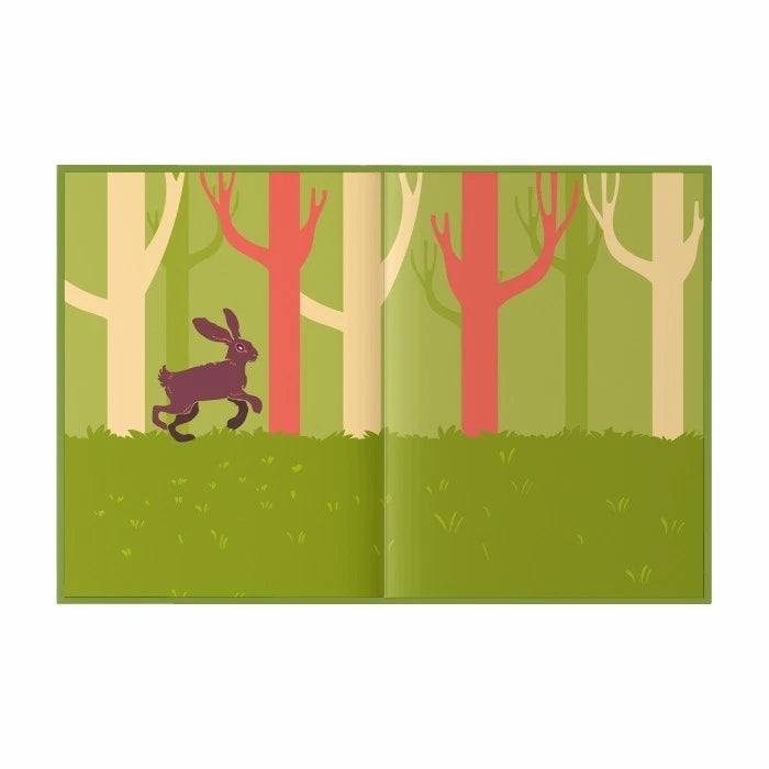 Aesop's Fables hardback edition open showing illustrated inside pages