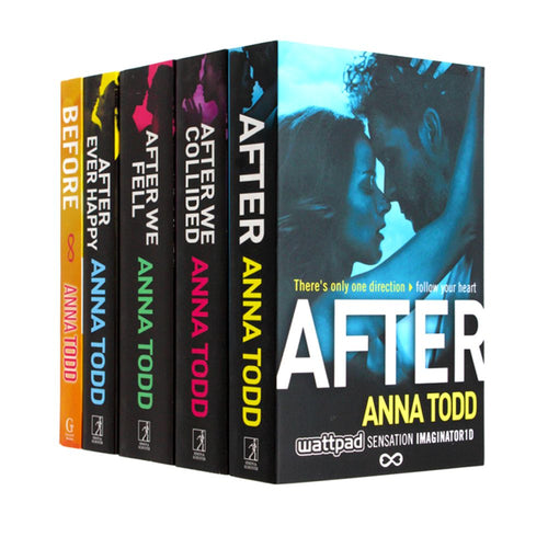 The After Series 5 Books Collection Set by Anna Todd - Paperback - After, After We Collided, After We Fell, After Ever Happy, Before