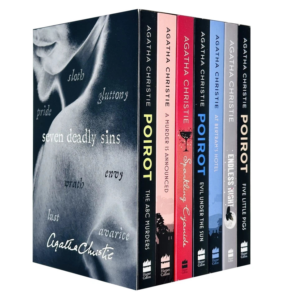 Agatha Christie Seven Deadly Sins 7 Books Collection Box Set - Paperback slipcase featuring Poirot and Marple mysteries