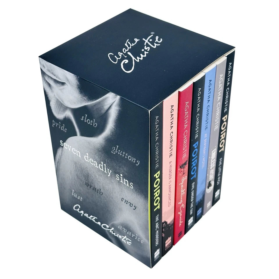 Agatha Christie Seven Deadly Sins box set showing all seven paperback titles including Endless Night and Five Little Pigs