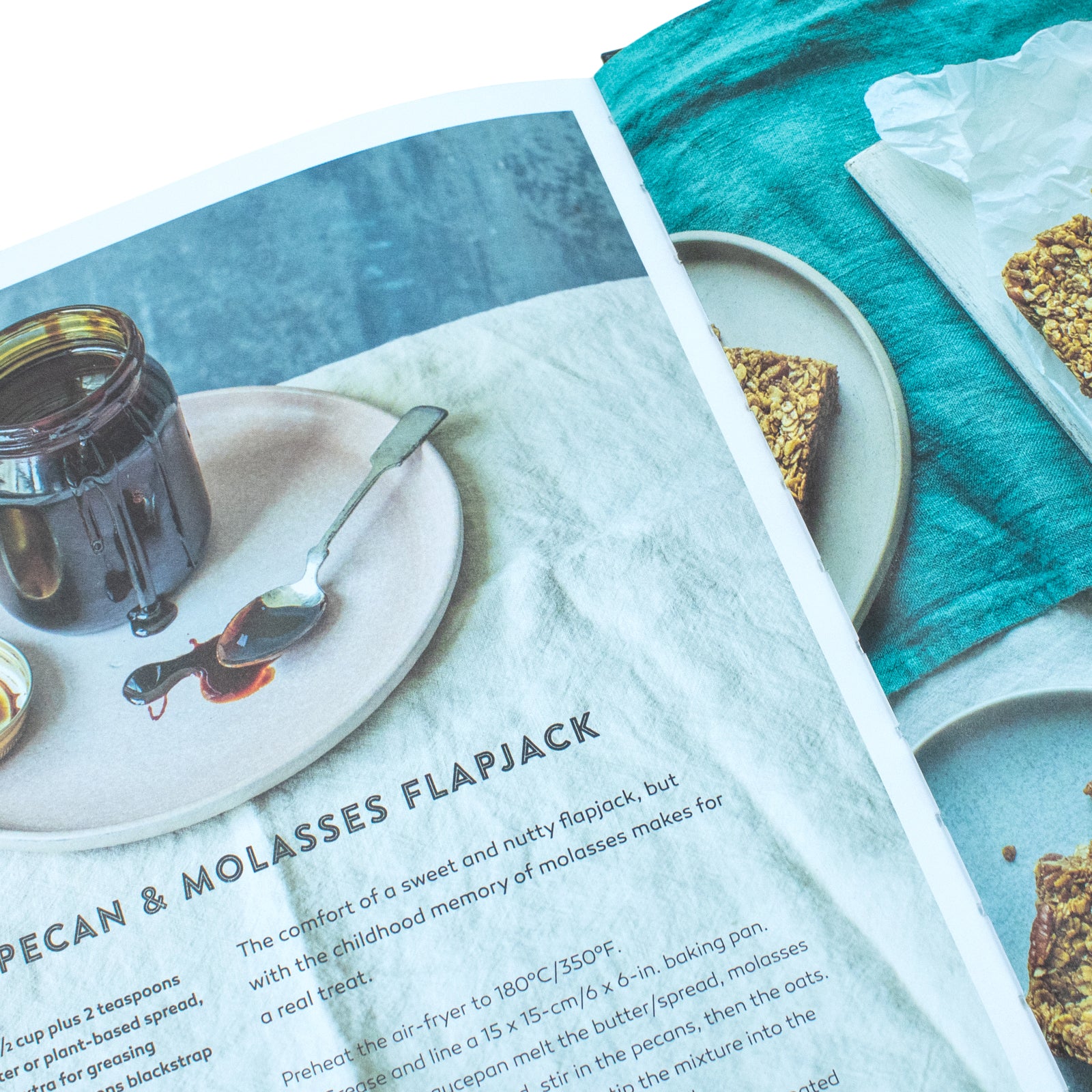 Air-Fryer Cookbook by Jenny Tschiesche inside page showing dessert recipe for air fryer