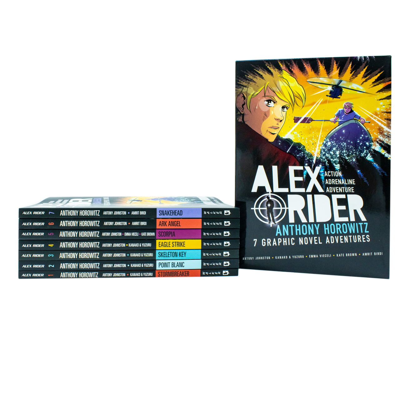 Alex Rider Graphic Novel Adventures 7 Books Collection Set by Anthony Horowitz - Point Blanc graphic novel cover