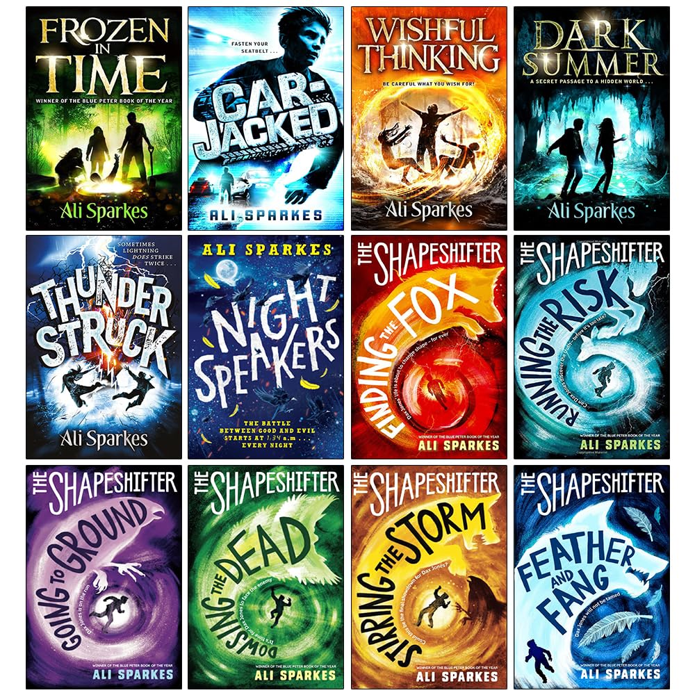 Ali Sparkes 12 Books Collection Set paperback covers - Frozen in Time and Car-Jacked