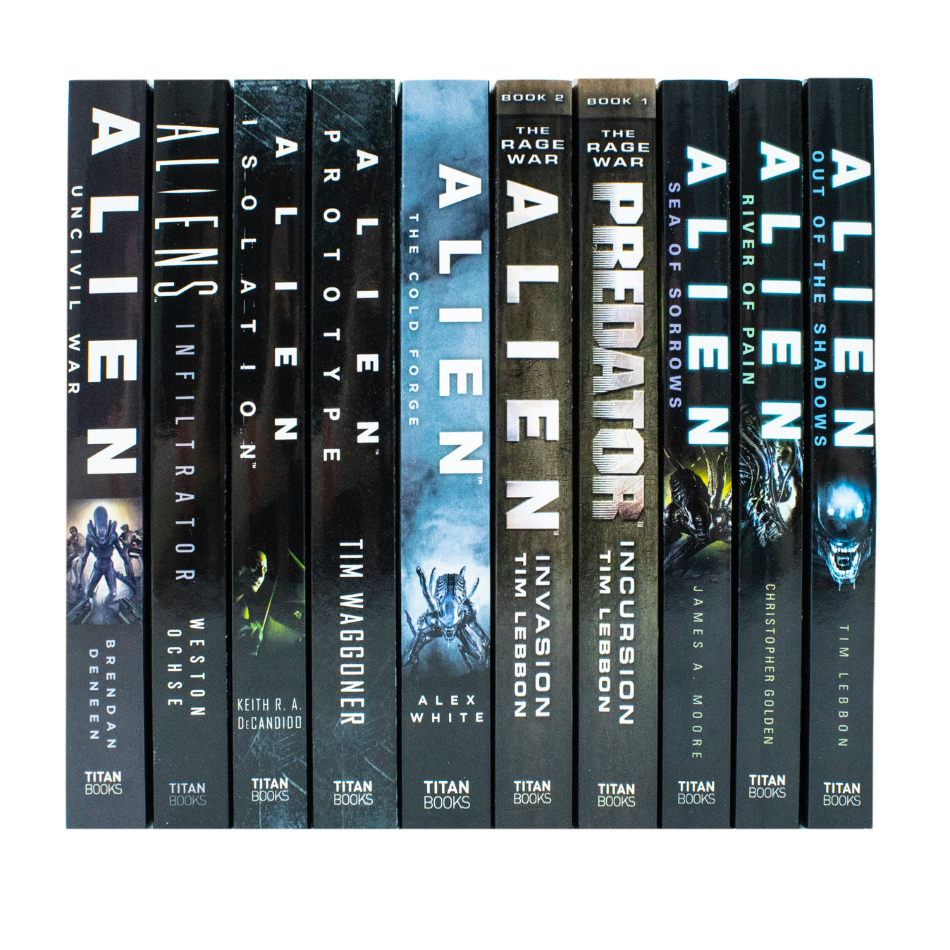 Alien Series 10 Books Collection Set paperback edition - Titan Books sci-fi horror novel bundle