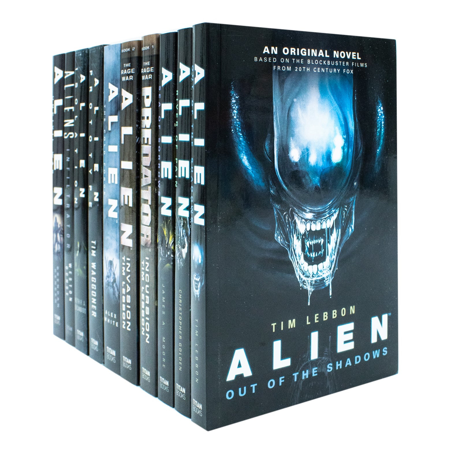 Alien Series 10 Books Collection Set paperback - Out of The Shadows, Sea of Sorrows, River of Pain, Incursion, Invasion, The Cold Forge, Prototype, Isolation, Uncivil War, Infiltrator - Titan Books