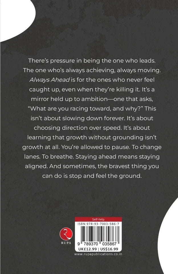 Always Ahead: Ambition Without The Burnout Hangover by Siena Maddox - Non Fiction Paperback back cover detail