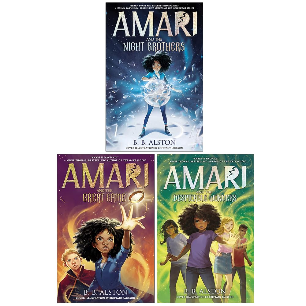 Amari and the Night Brothers Series 1-3 Books Collection Set by B.B. Alston - paperback front cover - ages 8-12